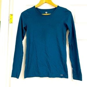 ADAR Universal Teal Hold Tight Long Sleeve basic top lightweight size XS
